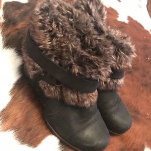 Sorel Fur Joan of Artic Wedge Boots